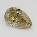 Farebný diamant slza, fancy hnedožltý, 1,01ct, GIA
