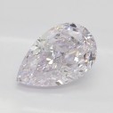 Farebný diamant slza, very light ružový, 0,7ct, GIA