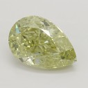 Farebný diamant slza, fancy nazelenalo žltý, 0,7ct, GIA