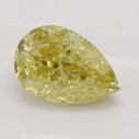 Farebný diamant slza, fancy žltý, 0,73ct, GIA