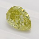 Farebný diamant slza, fancy intense žltý, 0,5ct, GIA