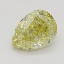 Farebný diamant slza, fancy žltý, 0,5ct, GIA