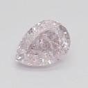 Farebný diamant slza, fancy light purpurovo ružový, 0,53ct, GIA