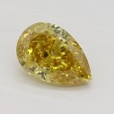 Farebný diamant slza, fancy deep oranžovo hnedý, 0,31ct, GIA