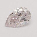 Farebný diamant slza, light ružový, 0,32ct, GIA