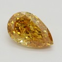 Farebný diamant slza, fancy vivid žlto-oranžový, 0,36ct, GIA