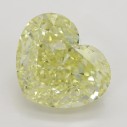 Farebný diamant srdce, fancy žltý, 4,01ct, GIA