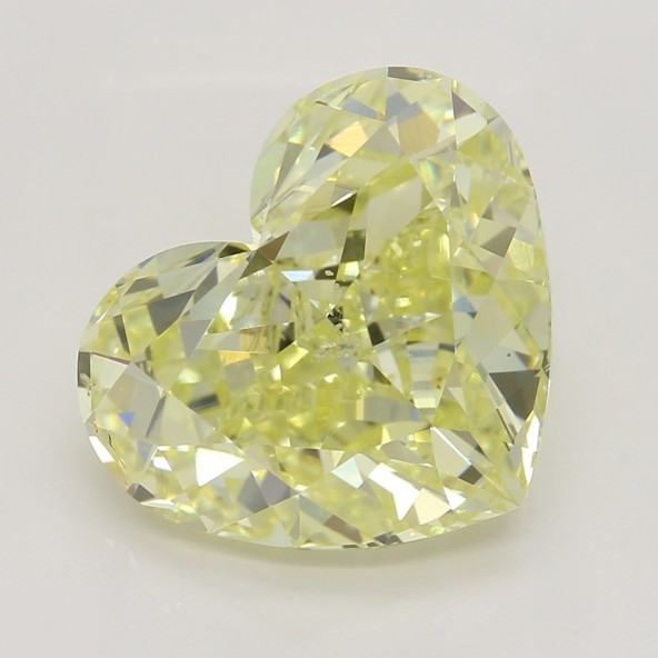 Prírodný farebný diamant s GIA certifikatom srdce fancy žltý 4.01 ct SI2 3830860253_Y5