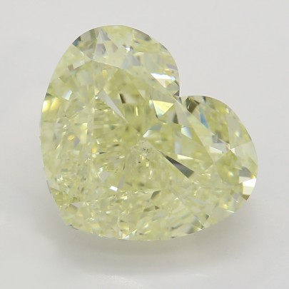 Prírodný farebný diamant s GIA certifikatom srdce fancy light žltý 3.22 ct SI2 1828190420_Y4