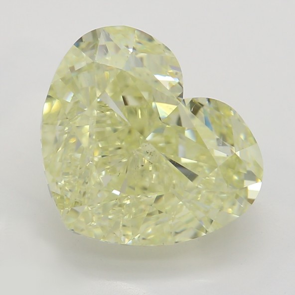 Prírodný farebný diamant s GIA certifikatom srdce fancy light žltý 3.22 ct SI2 1828190420_Y4