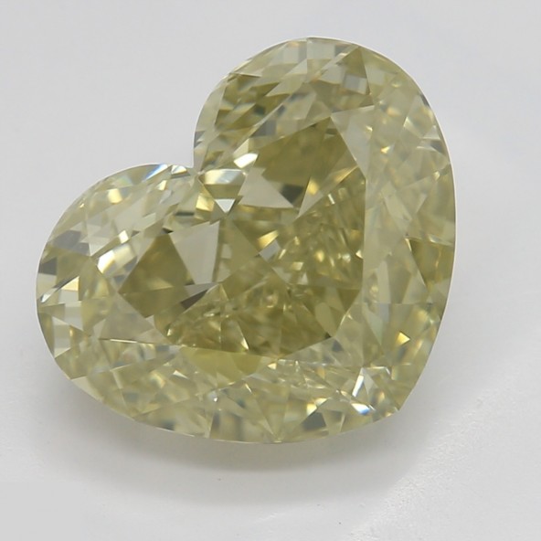 Prírodný farebný diamant s GIA certifikatom srdce fancy hnedo-zeleno žltý 2.67 ct VS2 4828580094_Y5