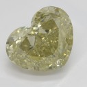 Farebný diamant srdce, fancy hnedo-zeleno žltý, 2,67ct, GIA