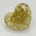 Farebný diamant srdce, fancy hnedo-oranžovo žltý, 2,06ct, GIA