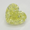 Farebný diamant srdce, fancy intense žltý, 1,66ct, GIA