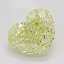 Farebný diamant srdce, fancy žltý, 1,04ct, GIA