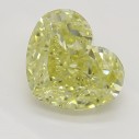 Farebný diamant srdce, fancy žltý, 1,08ct, GIA
