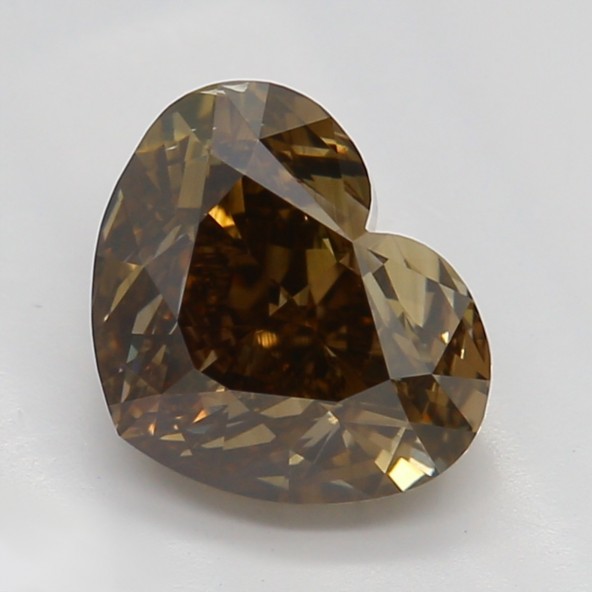 Prírodný farebný diamant s GIA certifikatom srdce fancy dark tmavo hnedý 1.08 ct VS2 1841740031_T9