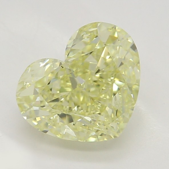 Prírodný farebný diamant s GIA certifikatom srdce fancy light žltý 1.02 ct SI1 7831050327_Y4