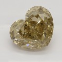 Farebný diamant srdce, fancy žltohnedý, 1,34ct, GIA