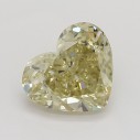 Farebný diamant srdce, fancy s nahnedlo žltou farbou, 0,7ct, GIA