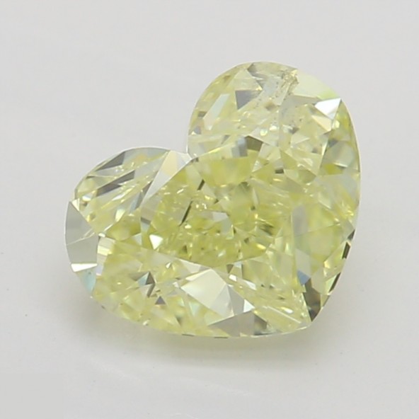 Prírodný farebný diamant s GIA certifikatom srdce fancy žltý 0.70 ct SI2 6827920476_Y5