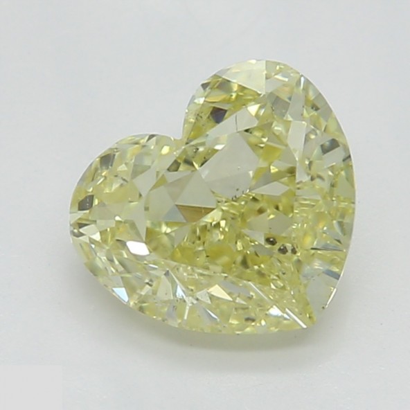 Prírodný farebný diamant s GIA certifikatom srdce fancy žltý 0.80 ct SI2 4841940034_Y5