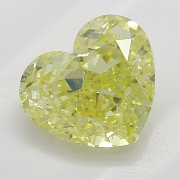 Prírodný farebný diamant s GIA certifikatom srdce fancy intense žltý 0.73 ct SI2 4828920514_Y6