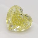 Farebný diamant srdce, fancy intense žltý, 0,79ct, GIA