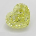 Farebný diamant srdce, fancy intense žltý, 0,51ct, GIA