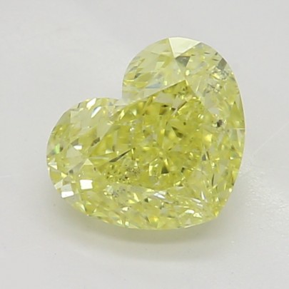 Prírodný farebný diamant s GIA certifikatom srdce fancy intense žltý 0.51 ct SI2 3829540563_Y6