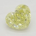 Farebný diamant srdce, fancy žltý, 0,41ct, GIA