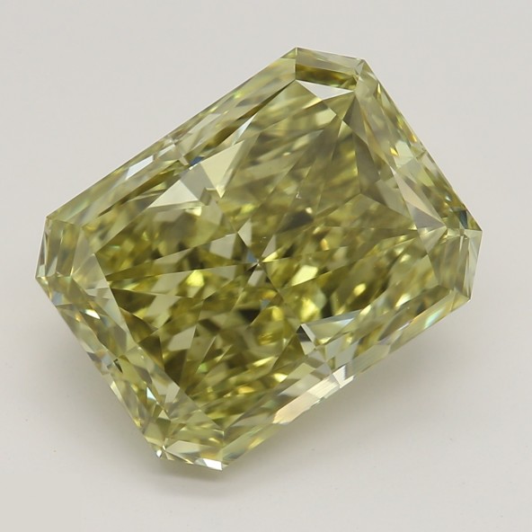 Prírodný farebný diamant s GIA certifikatom radiant fancy hnedo-zeleno žltý 4.01 ct VS2 3830450053_Y5