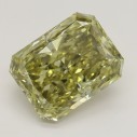 Farebný diamant radiant, fancy hnedo-zeleno žltý, 4,01ct, GIA