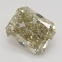 Farebný diamant radiant, fancy light žltohnedý, 3,05ct, GIA
