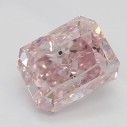 Farebný diamant radiant, fancy ružový, 0,75ct, GIA