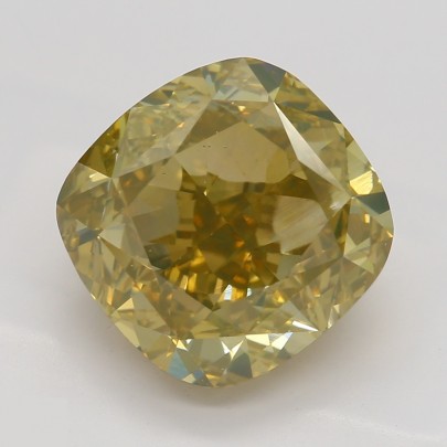 Prírodný farebný diamant s GIA certifikatom cushion fancy hnedo-orandžovo žltý 4.01 ct VS2 3828040193_Y5