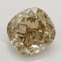 Farebný diamant cushion, fancy žltohnedý, 3,61ct, GIA
