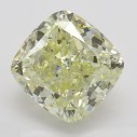 Farebný diamant cushion, fancy light žltý, 3,52ct, GIA