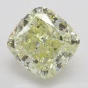 Farebný diamant cushion, fancy light žltý, 3,52ct, GIA