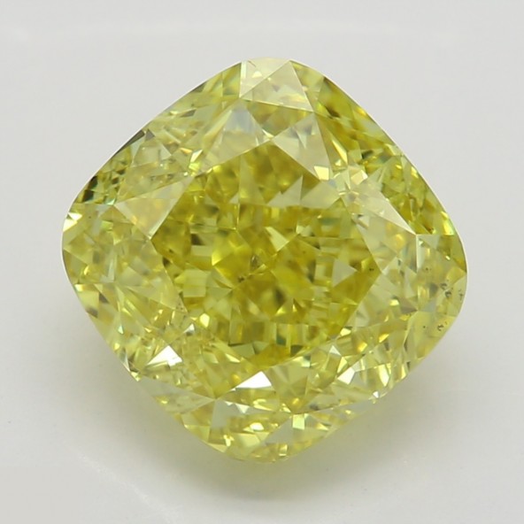 Prírodný farebný diamant s GIA certifikatom cushion fancy intense žltý 2.20 ct VS2 2829630012_Y6