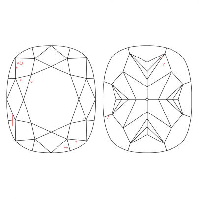 Prírodný farebný diamant s GIA certifikatom cushion fancy intense žltý 2.20 ct VS2 2829630012_Y6 2