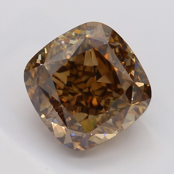 Prírodný farebný diamant s GIA certifikatom cushion fancy dark tmavo hnedý 2.14 ct VS2 8828440038_T9
