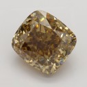 Farebný diamant cushion, fancy dark žltkasto hnedý, 2,03ct, GIA