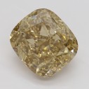 Farebný diamant cushion, fancy žltohnedý, 2,51ct, GIA