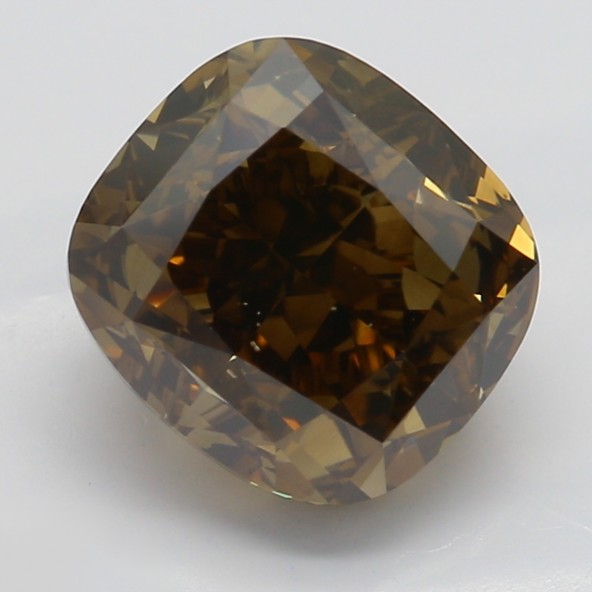 Prírodný farebný diamant s GIA certifikatom cushion fancy dark tmavo hnedý 2.06 ct SI1 8841740018_T9