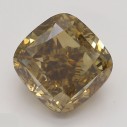 Farebný diamant cushion, fancy dark žltkasto hnedý, 2,01ct, GIA