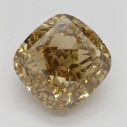 Farebný diamant cushion, fancy dark žltkasto hnedý, 2,22ct, GIA