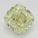Farebný diamant cushion, fancy light žltý, 2,03ct, GIA