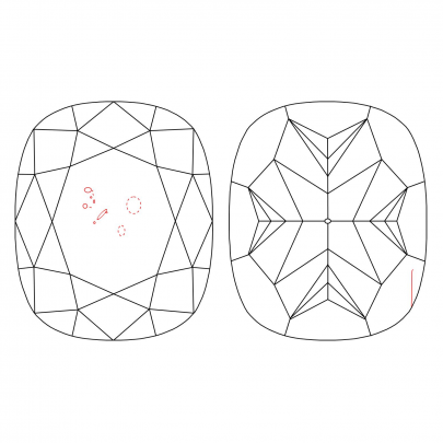 Prírodný farebný diamant s GIA certifikatom cushion fancy light žltý 2.03 ct SI2 1826520051_Y4 2