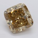 Farebný diamant cushion, fancy žltohnedý, 2,1ct, GIA